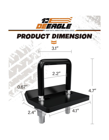 Apretador Antivibración DEEAGLE 2 Paquetes para Enganches 5.08 cm