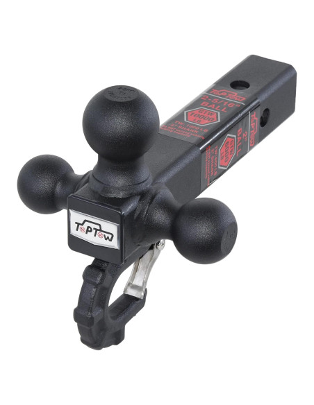 Enganche de Remolque Toptow Tri-Bola 4536 kg Negro Matte Enganche de Remolque Toptow Tri-Bola 4536 kg Negro Matte