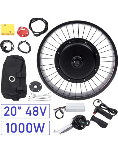 Kit Conversión Bicicleta Eléctrica HETEPPTR 1000W 20"