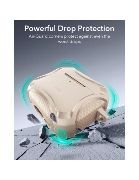 Funda ESR para AirPods 4 (2024) Titanio Desértico MagSafe Funda ESR para AirPods 4 (2024) Titanio Desértico MagSafe