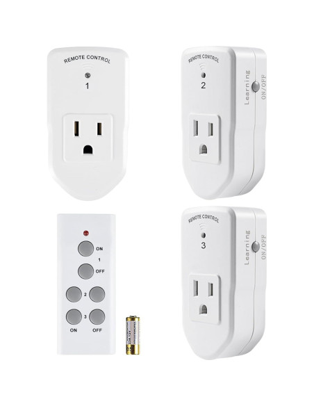 Enchufe Eléctrico Control Remoto BN-LINK 1200W 10A Blanco Enchufe Eléctrico Control Remoto BN-LINK 1200W 10A Blanco