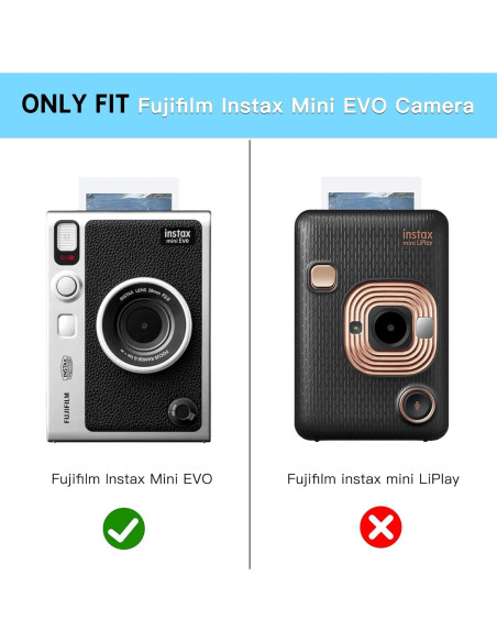 Funda Protectora para Cámara Fujifilm Instax Mini EVO - PVC Dura Funda Protectora para Cámara Fujifilm Instax Mini EVO - PVC Dura