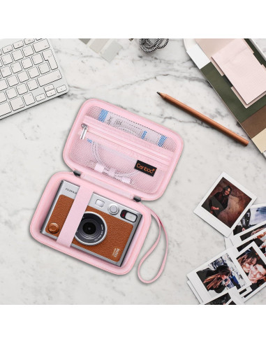 Funda Canboc Rosa para Cámara Fujifilm Instax Mini EVO