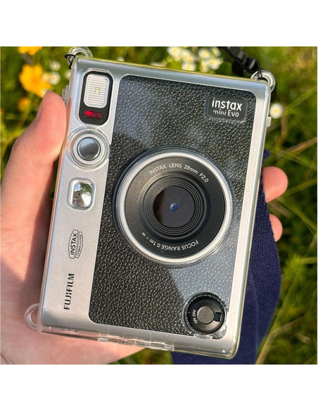 Funda Protectora Dura Transparente EASY HOOD para Fujifilm Instax Mini EVO Funda Protectora Dura Transparente EASY HOOD para Fujifilm Instax Mini EVO