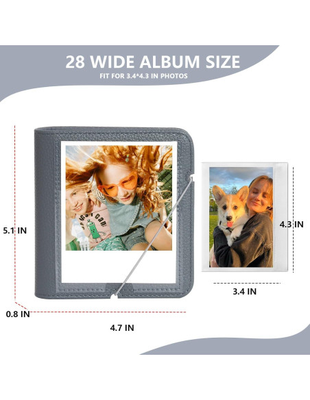 Funda de cuero retro WOGOZAN para cámara Fujifilm Instax Wide EVO Funda de cuero retro WOGOZAN para cámara Fujifilm Instax Wide EVO