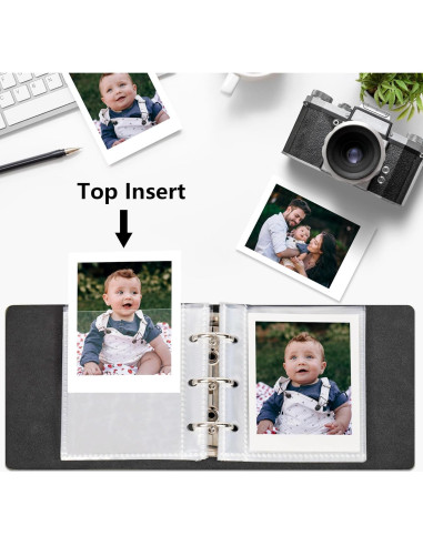 Álbum de Fotos Mini Polaroid Vienrose 80 Bolsillos Azul