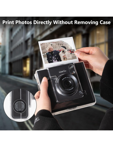 Funda Transparente MUZIRI KINOKOO para Cámara Fuji Instax Wide EVO Funda Transparente MUZIRI KINOKOO para Cámara Fuji Instax Wide EVO