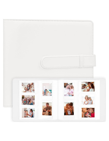 Álbum de Fotos Veicevol 360 Bolsillos para Instax Mini Blanco Álbum de Fotos Veicevol 360 Bolsillos para Instax Mini Blanco