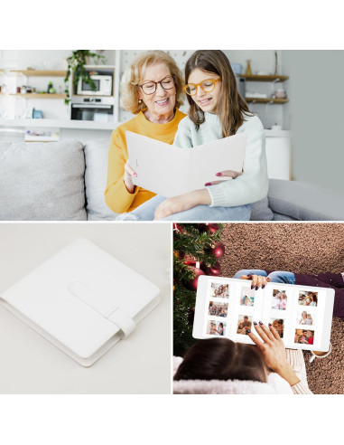 Álbum de Fotos Veicevol 360 Bolsillos para Instax Mini Blanco