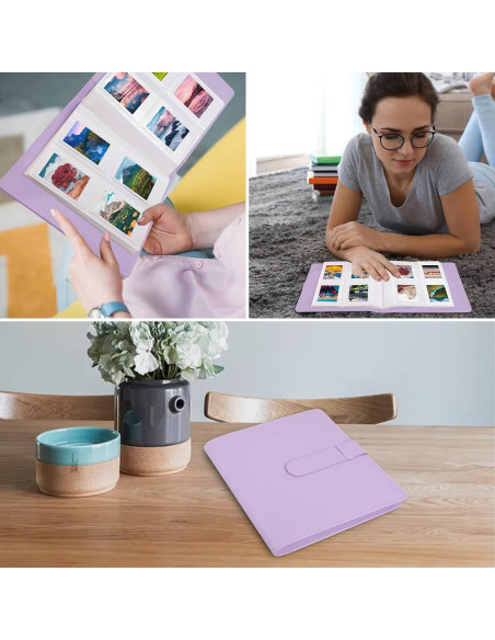 Álbum de Fotos Veicevol 256 Bolsillos para Fujifilm Instax Mini Álbum de Fotos Veicevol 256 Bolsillos para Fujifilm Instax Mini