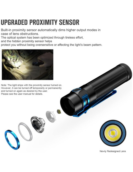 Linterna EDC OLIGHT Baton3 Pro Max 2500 Lúmenes Recargable Linterna EDC OLIGHT Baton3 Pro Max 2500 Lúmenes Recargable