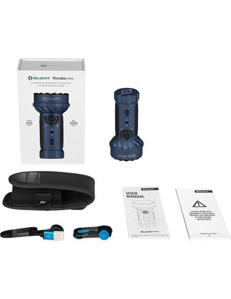Linterna OLIGHT Marauder Mini 7000 Lúmenes Recargable Azul Linterna OLIGHT Marauder Mini 7000 Lúmenes Recargable Azul