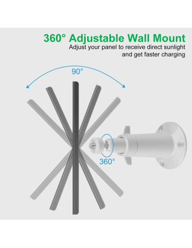 Cargador Solar UYODM para Arlo Essential Spotlight 3.5W IP66