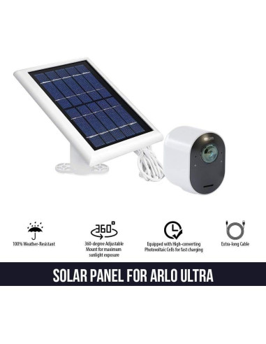 Panel Solar Wasserstein para Arlo Ultra/Pro3 - Paquete de 3