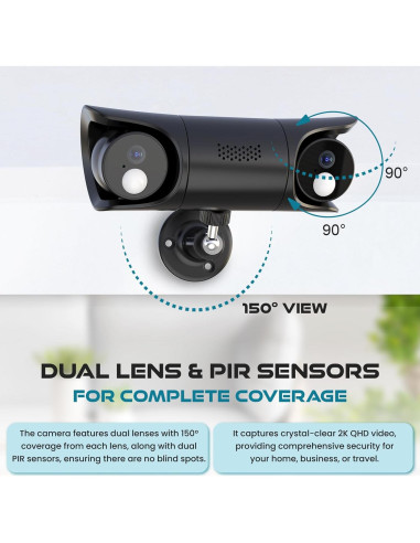 Cámara de Seguridad Celular 4G LTE FUVISION D11-4G, Visión Nocturna