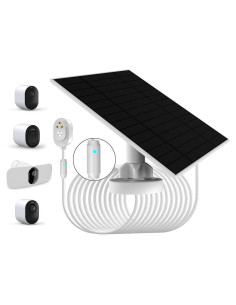 Panel Solar 6W LIFEMOI para Cámaras Arlo Pro 5S 2K, Pro 4, Pro 3