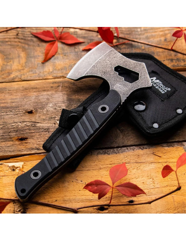 Hacha MTech USA MX-AXE10BK Acero Inoxidable 20.96 cm EDC Táctico