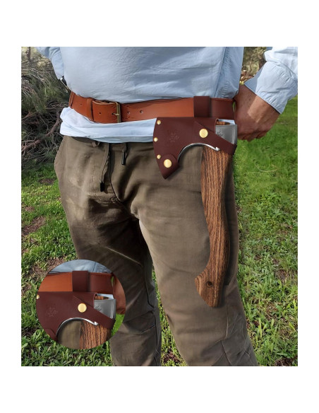 Hacha WICING de Bushcraft 31 cm Acero Manganeso y Mango Madera Hacha WICING de Bushcraft 31 cm Acero Manganeso y Mango Madera