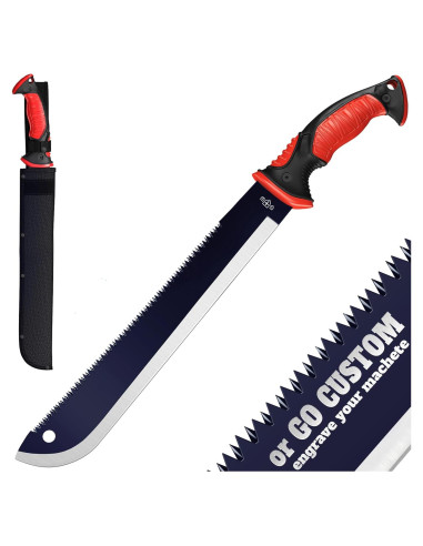 Machete con Sierra Grand Way 48.26 cm Acero Inoxidable Ergonómico