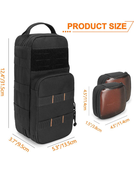Bolsa de Herramientas Rexmica 12.4" Negra con 4 Compartimentos Bolsa de Herramientas Rexmica 12.4" Negra con 4 Compartimentos