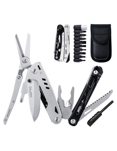 Cuchillo de bolsillo multitool SIUPRO 22 en 1 acero inoxidable