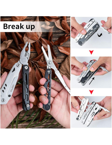 Cuchillo de bolsillo multitool SIUPRO 22 en 1 acero inoxidable