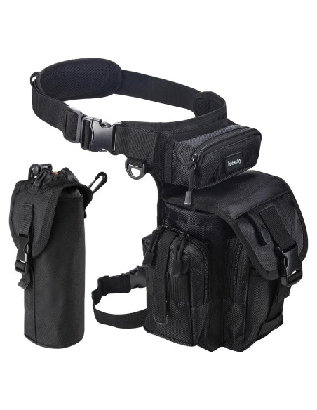 Bolsa de Pierna Jueachy para Hombres Impermeable 32x24cm Bolsa de Pierna Jueachy para Hombres Impermeable 32x24cm