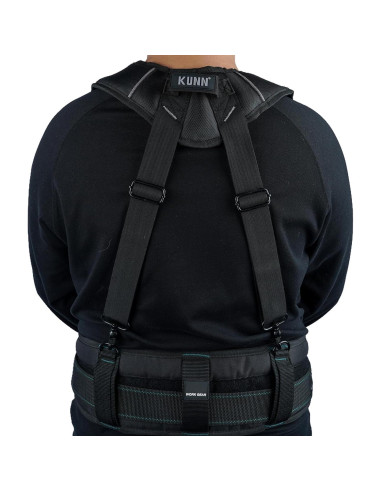Cinturón de Herramientas KUNN con Tirantes Acolchados Negro