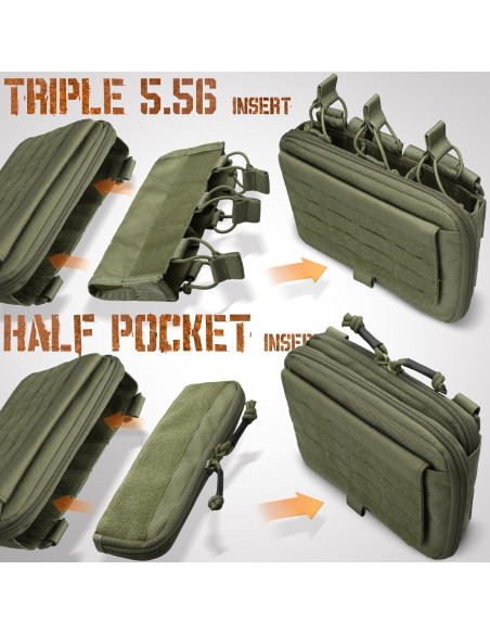 Bolsa Administrativa Canguro WYNEX Modular 23x5x16cm Verde Bolsa Administrativa Canguro WYNEX Modular 23x5x16cm Verde