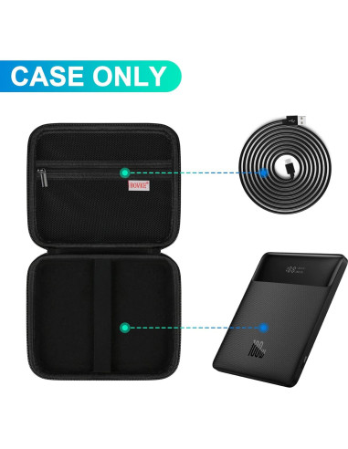 Funda Dura BOVKE para Cargador Baseus 100W USB C - Negro