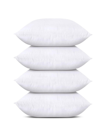 Cojines Decorativos Utopia Bedding Juego de 4 Blanco 43x43cm Cojines Decorativos Utopia Bedding Juego de 4 Blanco 43x43cm