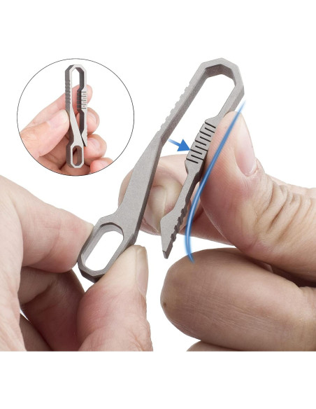Clip de Llave TISUR de Titanio, Soporte Práctico y Ligero Clip de Llave TISUR de Titanio, Soporte Práctico y Ligero