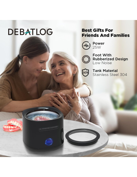 Limpiador Ultrasónico DEBATLOG para Retenedores y Dentaduras 42kHz Limpiador Ultrasónico DEBATLOG para Retenedores y Dentaduras 42kHz