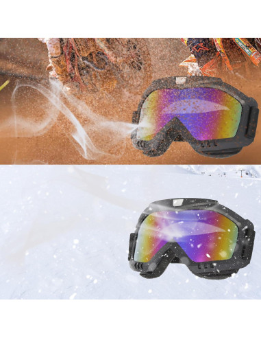 Paquete de 2 Gafas de Motocross OQUQO para ATV y Esquí