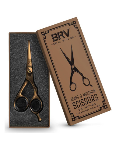 Tijeras para Vello Facial BRV MEN - Titanio 13.97 cm