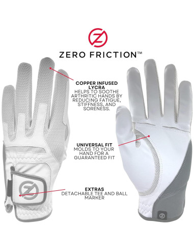 Guante de Golf Zero Friction TheraTec Hombre Talla Única