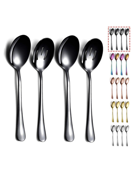 Juego de Servicio de Placas de Titanio Negro Kyraton - 4 Piezas Juego de Servicio de Placas de Titanio Negro Kyraton - 4 Piezas