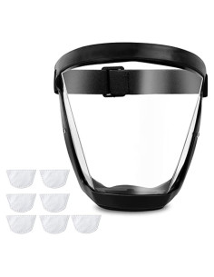 Escudo Facial Completo Antivaho Ascavs - Protección Facial Reutilizable