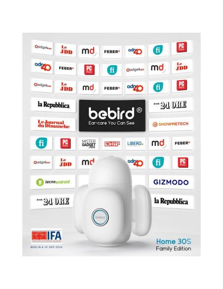 Limpiador de Oídos BEBIRD Home 30S con Cámara FHD y Luz UVC Limpiador de Oídos BEBIRD Home 30S con Cámara FHD y Luz UVC