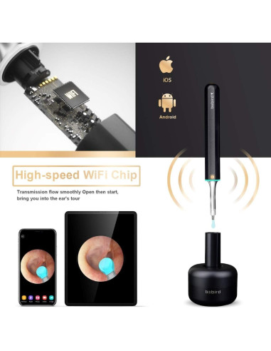 Cámara Endoscópica Bebird X17 Pro para Limpieza de Oídos 1080p