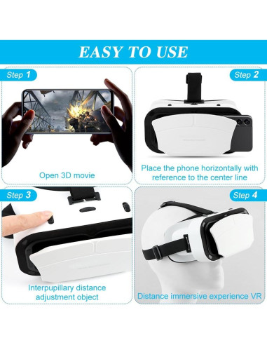 Gafas de Realidad Virtual Saycker VR Ajustables HD 360