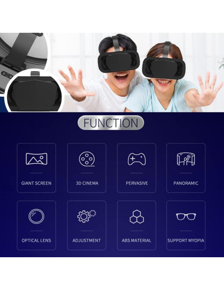 Gafas de Realidad Virtual Xiaokeis VR 3D para Móviles 4.7-7" Gafas de Realidad Virtual Xiaokeis VR 3D para Móviles 4.7-7"