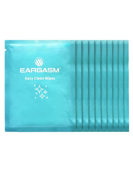 Kit de Limpieza Eargasm para Tapones de Oídos - 10 Toallitas Kit de Limpieza Eargasm para Tapones de Oídos - 10 Toallitas