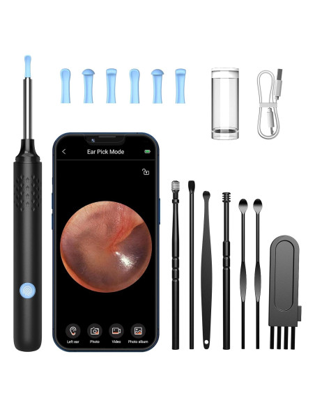 Otoscopio LMECHN con Cámara HD 1080P y 6 Luces LED Otoscopio LMECHN con Cámara HD 1080P y 6 Luces LED