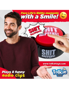 Botón de Broma Shit Happens Talkie Toys - 8 Frases Divertidas 2