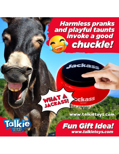 Botón Hablante Talkie Toys Jackass - 10 Frases Graciosas
