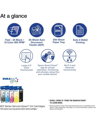 Impresora Inalámbrica Epson WorkForce Pro WF-4820 Todo-en-Uno