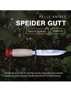 Cuchillo Fijo HELLE Speider Gutt Niño Acero Inoxidable 2