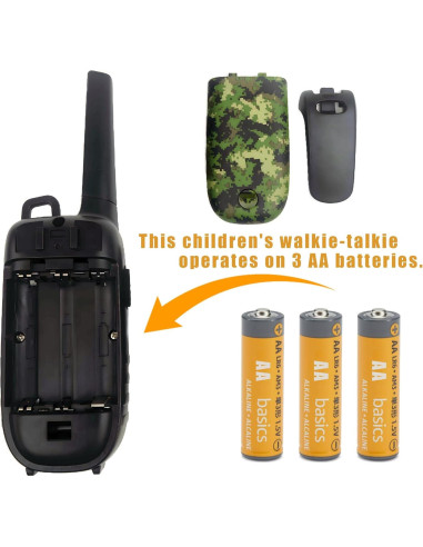 Walkie Talkies HoldFist para Niños 22 Canales Alcance 4.83 km