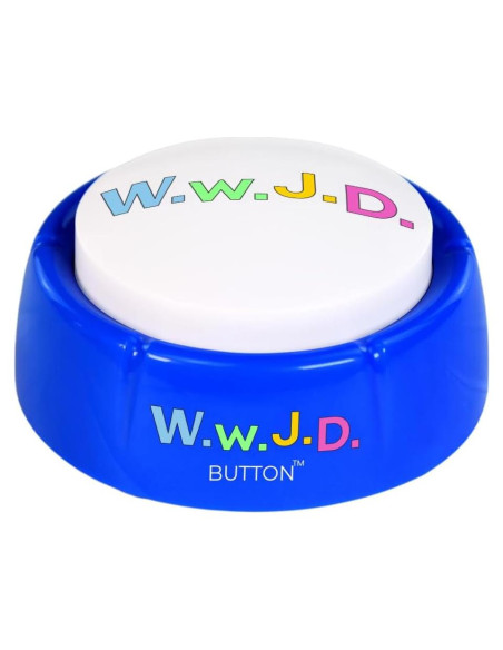 Botón Reproductor Frases Inspiradoras WWJD - Regalo Cristiano Botón Reproductor Frases Inspiradoras WWJD - Regalo Cristiano